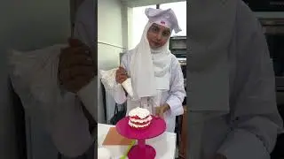 Redvelvet cheese cream cake bento cake student work in hkr baking academy Mumbai