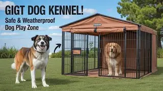 I Built This Giant Outdoor Dog Kennel 🐶 (Strong, Waterproof & Safe!)
