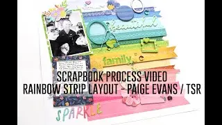 Scrapbook Process Video - Re-Create a Rainbow on Your Layout With Tone on Tone Embellies / TSR