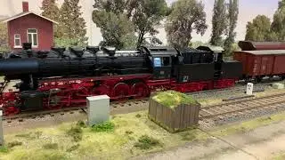 Gauge 1 model train layout of Belgian club Hasselt at Railhobby fair in Bremen 2019 KM1 Kiss M&auml;rklin