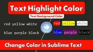 Change Css Color In sublime Text | Highlight Css Color in Sublime Text | Mudassir Shahzad