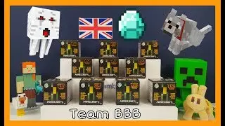 MINECRAFT MONDAYS 2! 10 Years of Minecraft Blind Box opening unboxing bronze silver and gold figures