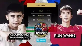 Under 60kg Qater final fight 🥊 (UZB vs CHN) Asian U22 boxing championship in Bangkok Thailand 