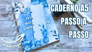 Caderno inteligente A5 desde a impressão até à encadernação (Gastei pouco e ficou lindo!)