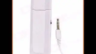 Simple FM Transmitter w 3.55mm Stereo Headphone Plug for Iphone 4S  3GS  Ipad 2 - White