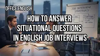 Office English #21 - How to Answer Situational Questions in English Job Interviews #JobInterview