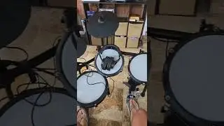 Got the Alesis Nitro Max for Christmas #drums #drumming #drummer #drumlessons #alesisnitromeshkit
