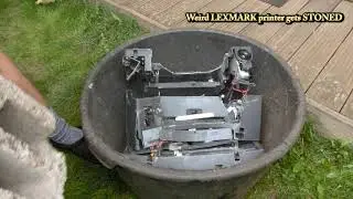 Lexmark X 8350  printer gets STONED !