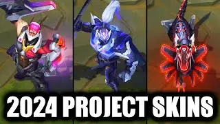 All New PROJECT Skins Spotlight 2024 Naafiri Jax Gangplank (League of Legends)