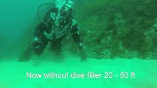 Test Backscatter dive filter on gopro 3+BE