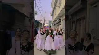beautiful tharu cultural dress up and dance #viral #shorts #tharusong #tharuculture #tharudress