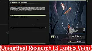 ICARUS First Cohort Unearthed Research Gameplay (3 Exotics Vein Location)