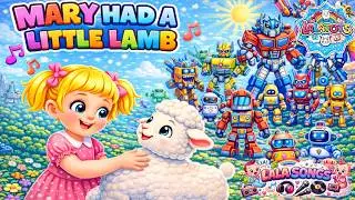 Mary Had a Little Lamp &ndash; Robots Version 🤖💡 | Fun Nursery Rhyme for Kids | Robot Song