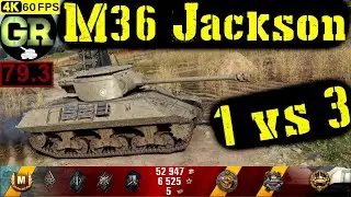 World of Tanks M36 Jackson WoT Replay - 5 Kills 3.6K DMG(Patch 1.5.0)