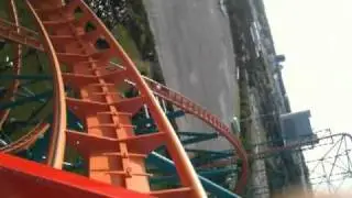 Ali and Billy riding The Titan 6 Flags, 255 ft drop at 85mph!!