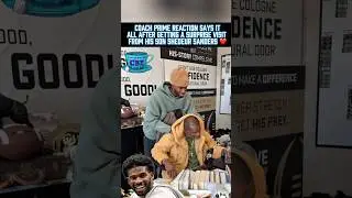 Coach Prime Gets a Surprise Visit from His Son Shedeur! 🥹 #explore #fyp #deionsanders #football