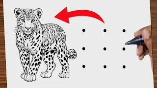 Cheetah Drawing Easy | How to draw a cheetah | Cheetah 🐆 | Drawing