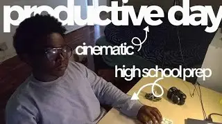Vlog 1: productive day in the life,chill workflow,cinematic vlog style ,documenting,high school prep