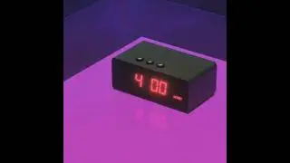 Animated digital clock  blender animation #blender #3d #animation #digitalclock #shorts