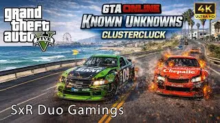 GTA V Online Racing 🔥 Known Unknowns &ndash; Clustercluck | Extreme Speed & Crashed Cars | SxR Duo Gaming