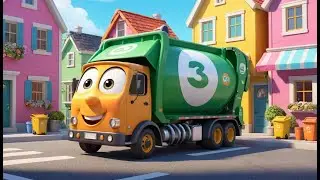 Garbage Truck Parade &ndash; Count the Colors! | Fun Recycling and Counting Song for Kids | Sing Along