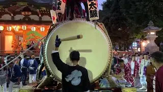 三鷹下連雀八幡大神社 例大祭 2024 大太鼓 ヘッドホン推奨