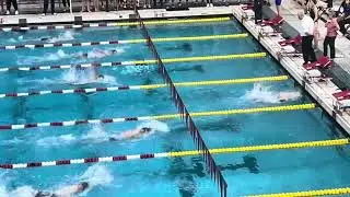 MPSSAA 3/2/1A state championship 100 SCY backstroke