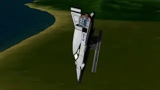 KSP - Skid Landing Microshuttle/Glider Test