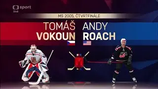 ČESK&Yacute; KLENOT | Tom&aacute;&scaron; Vokoun vs. Andy Roach | Čtvrtfin&aacute;le MS 2005