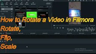 How To Rotate video editor In Filmora / how to scale video in filmora how to flip video in filmora 9