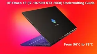 Undervolting HP Omen 15 2020 Model (i7-10750H RTX 2060)