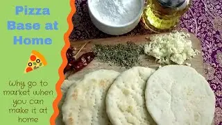 Homemade Pizza Base Made in Pan | No Yeast Needed