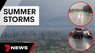 Thousands left without power as summer storms lash Victoria | 7 News Australia