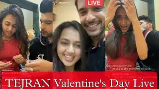Karan Kundra and Tejaswi Prakash live 🔴 on Instagram #tejran