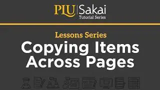 Lessons: Copying Items Across Pages