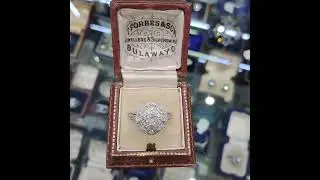 DR402 Fantastic Edwardian cluster ring