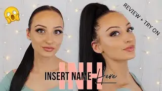 INSERT NAME HERE (INH HAIR) REVIEW + TRY ON | MIYA & BRIT PONYTAILS!
