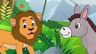 (Naya - Lion/Donkey): Gadhe ki Samajhdari aur Sher | Lion and Donkey Story in Hindi.