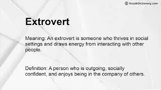 Extrovert Meaning