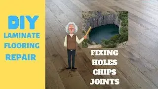 LAMINATE FLOORING REPAIR BEGINNERS - HOW TO FILL JOINTS - CHIPS - CRACKS - MAKE FILLER WITH SAWDUST
