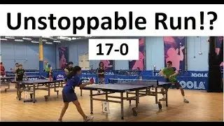 Table Tennis - Louis Levene Crazy 17 Point Run in Championship Match!