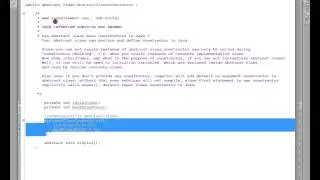 CAN ABSTRACT CLASS HAVE A CONSTRUCTOR IN JAVA