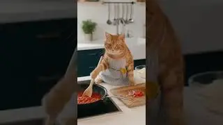 Разъяренный кот шлепнул хозяина во время готовки 😾🍳 | Реалистичный смешной короткометражный фильм...