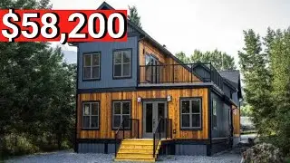 Внутри Amazon Tiny House 2 Story ✅SEQ 2 спальни ✅ Двухэтажные сборные комплекты для крошечных дом...