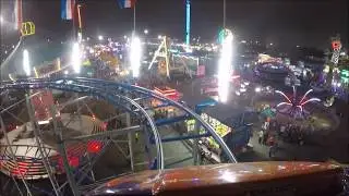 Super Cyclone Coaster Night POV - Florida State Fair - Wade Shows - 2019