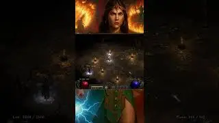 Level 44 Holy Fire Sorceress Fast Monsters #diablo2r #diablo2resurrectedbuild