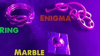 Hanayama Puzzle Solution Ring, Enigma, & Marble