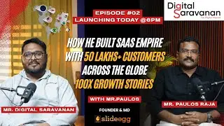 How Mr. Paulos Raja Built SlideEgg SaaS Empire from Chennai | 100X Growth Stories Ep 2 DIGIMONK SEO