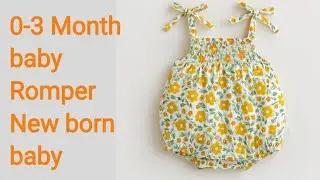 baby romper cutting and stitching / 0-3 month baby romper cutting and stitching /newborn dress