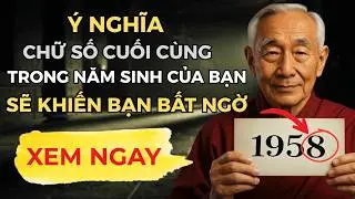 Ý nghĩa của chữ số cuối cùng trong năm sinh của bạn sẽ khiến bạn bất ngờ | Trí tuệ Phật giáo